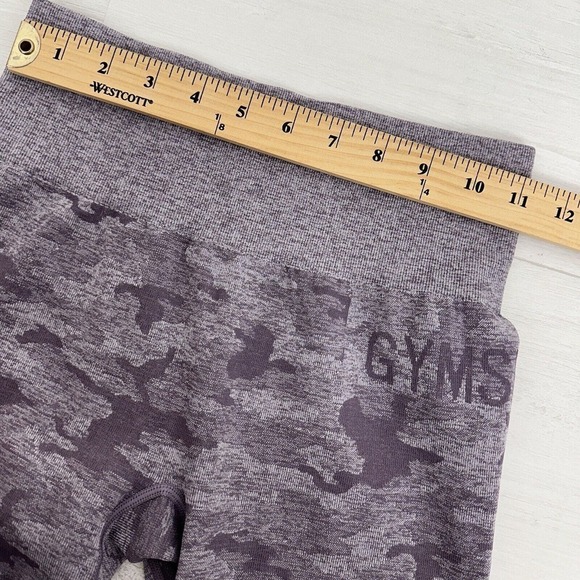 Gymshark Seamless Leggings Size Small Lavender Camo High Rise Lift Butt Scrunch - Picture 7 of 10